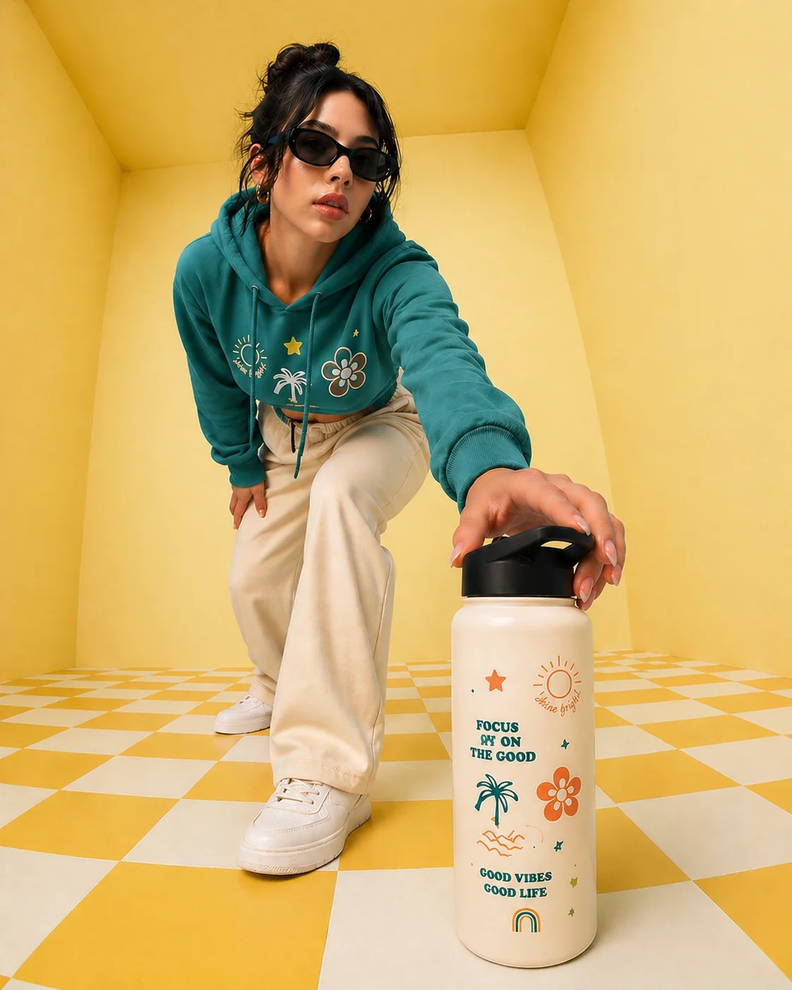 Water Bottle with design